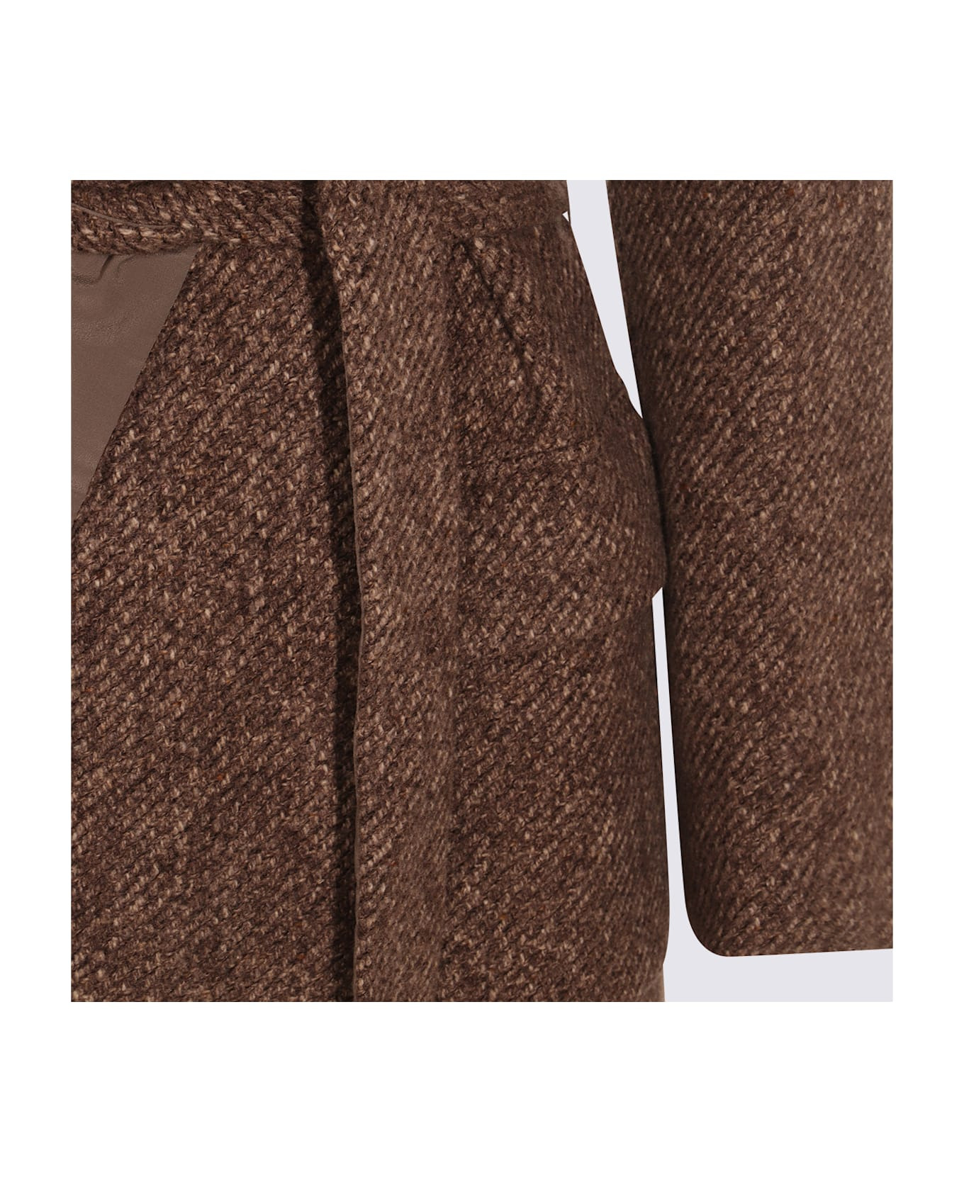 Brown Cotton Coat - 3