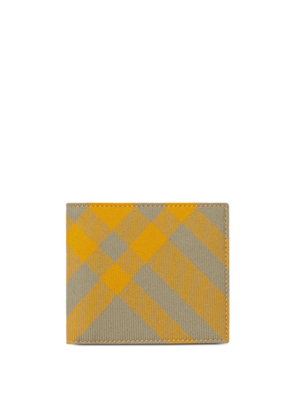 checked bi-fold wallet - 1