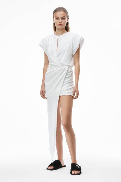 Alexander Wang ASYMMETRIC TEE DRESS IN DRAPED JERSEY outlook