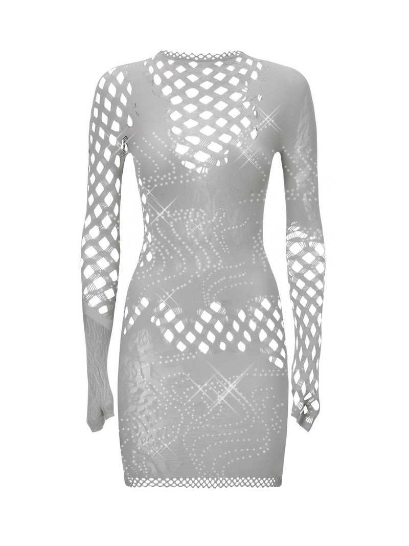 RAQUEL DRESS SMOKE GREY 1