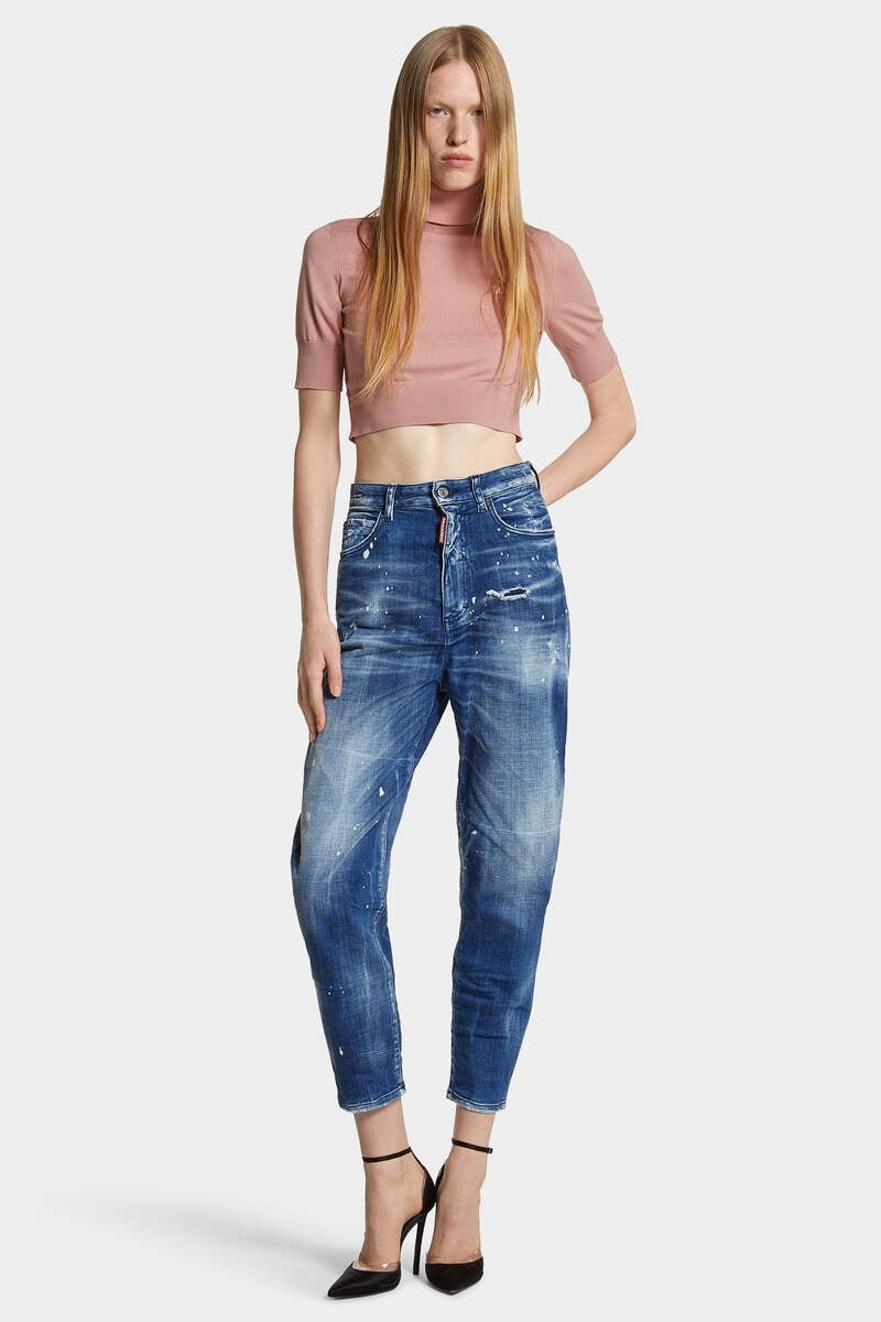MEDIUM FILO BLU WASH 80'S JEANS - 3