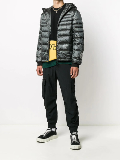 Off-White logo-print packable puffer jacket outlook