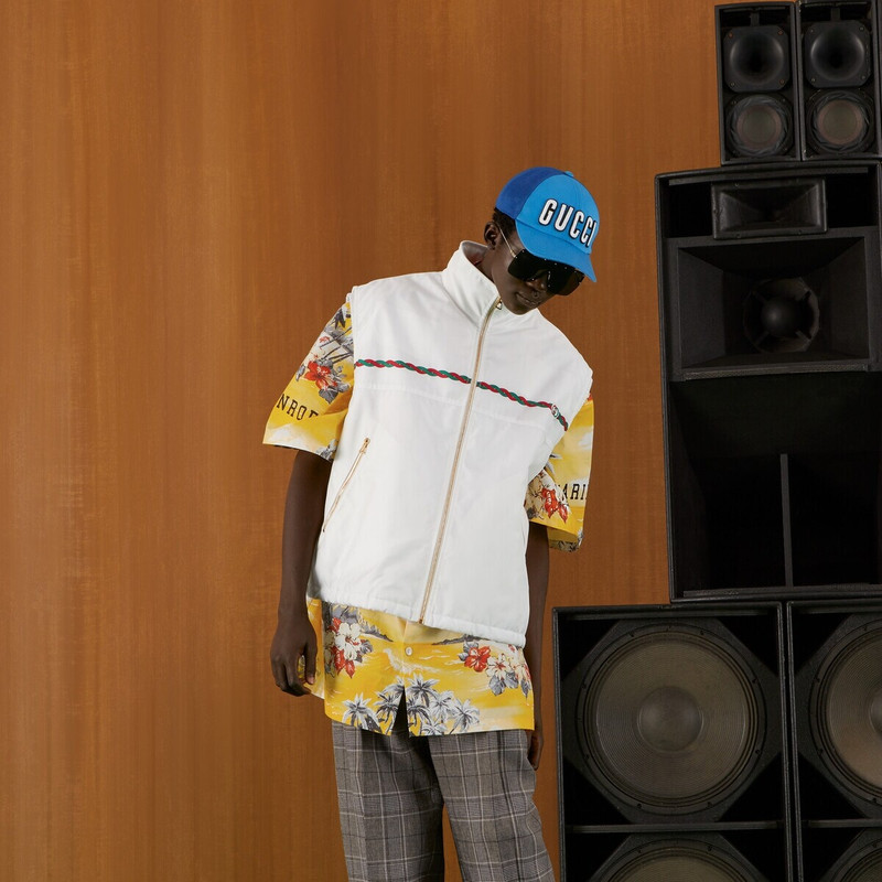 Nylon vest with Interlocking G 6