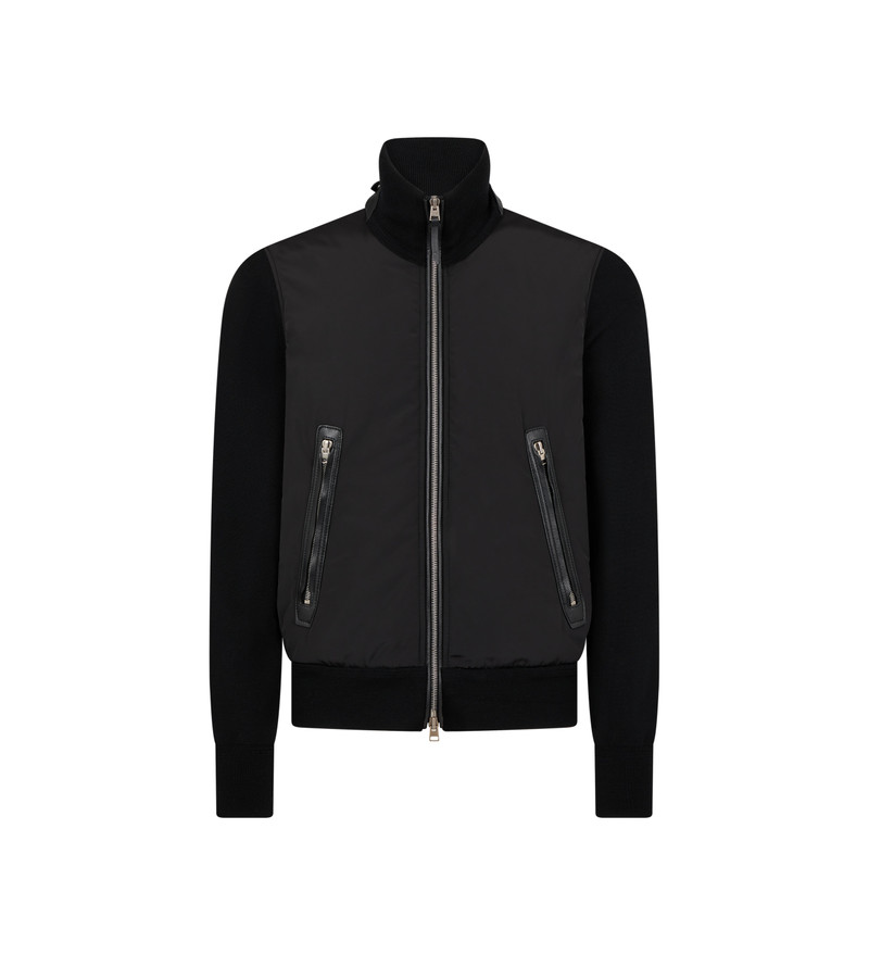 LIGHT NYLON FRONT MERINO ZIP THROUGH 1