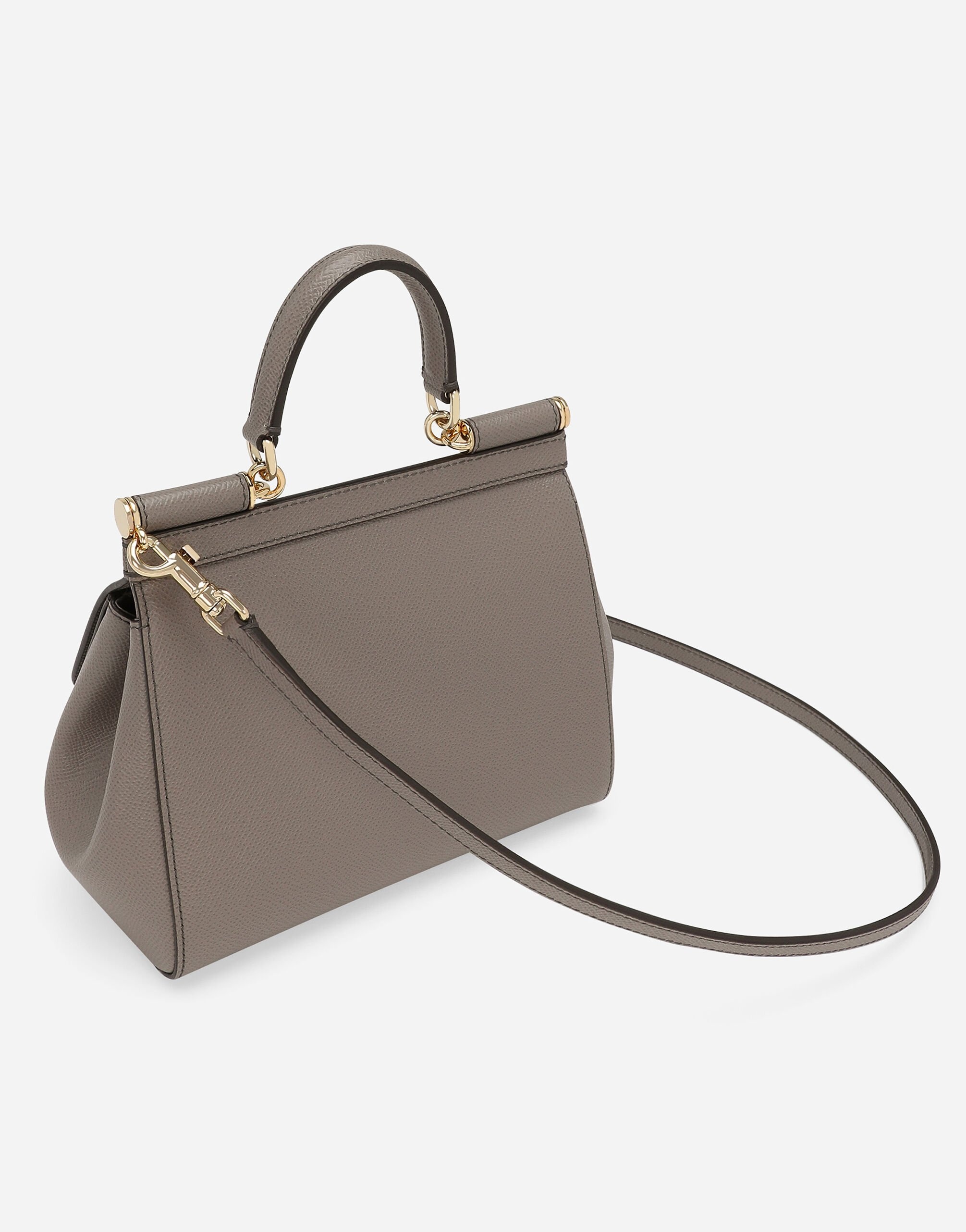 Small dauphine leather Sicily bag - 8