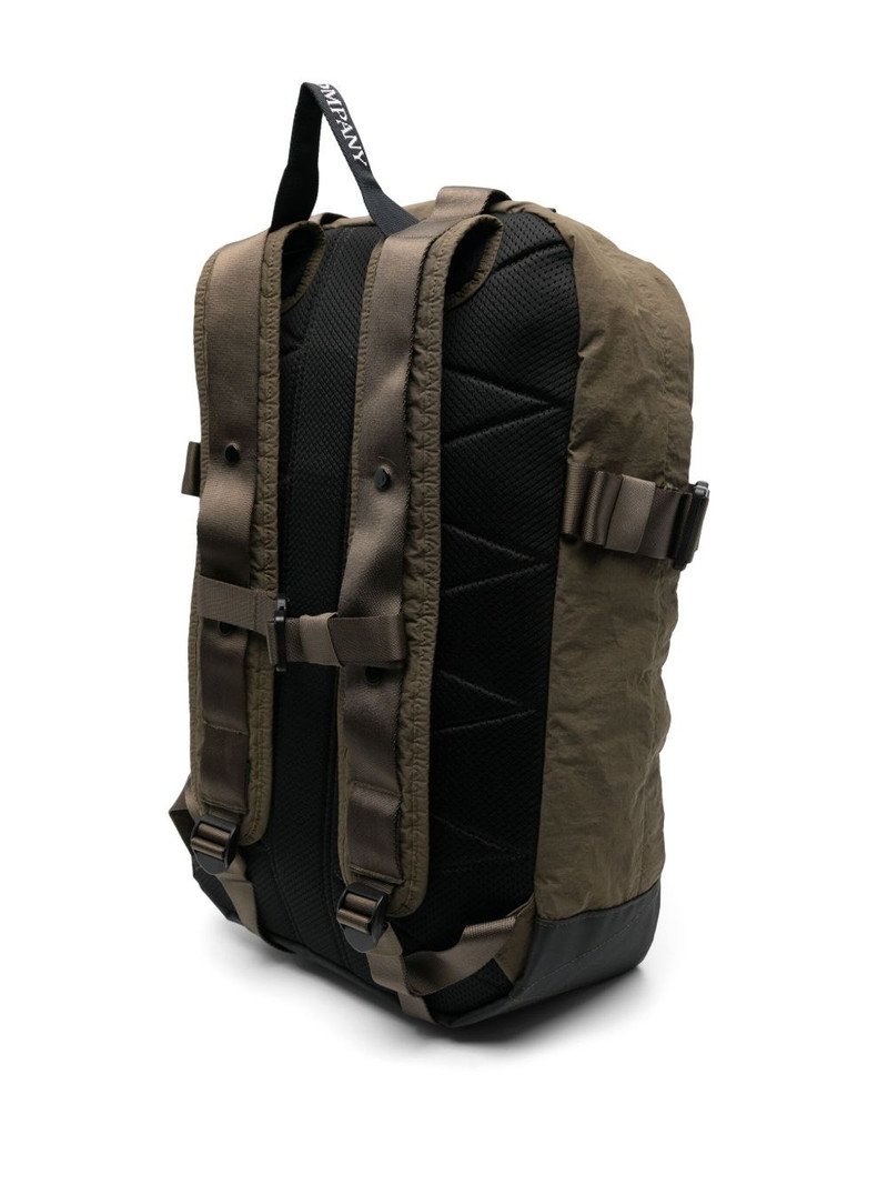 logo-embroidered backpack 3