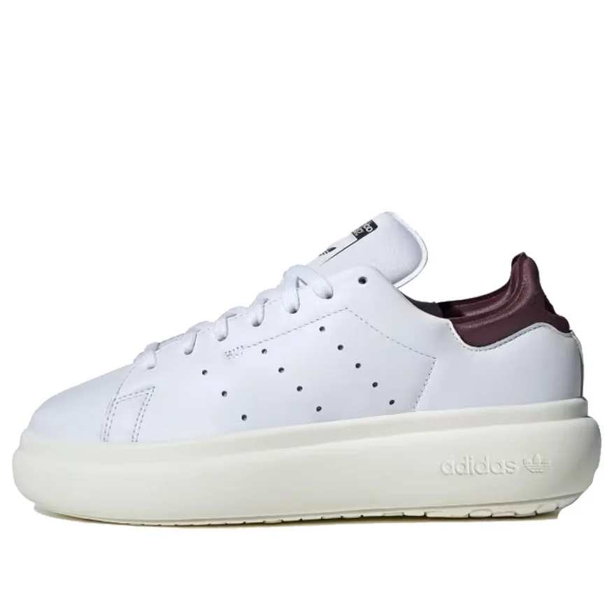 (WMNS) adidas Stan Smith PF 'White Burgundy' IF7012 - 1