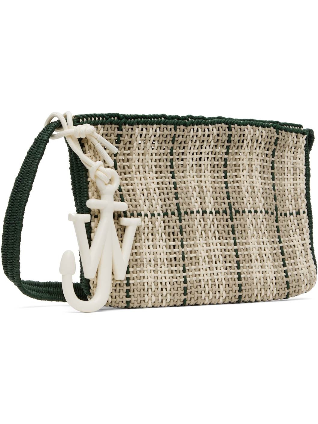 Gray & Green Checked Market Bag - 2