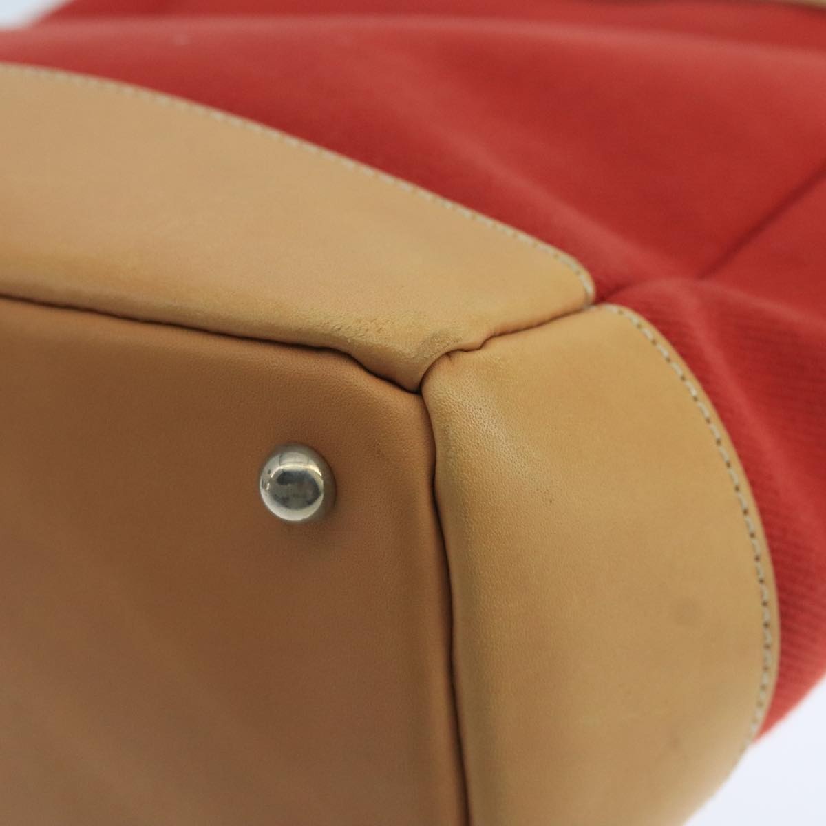 Burberry Blue Label Tote Bag Canvas Red - 12