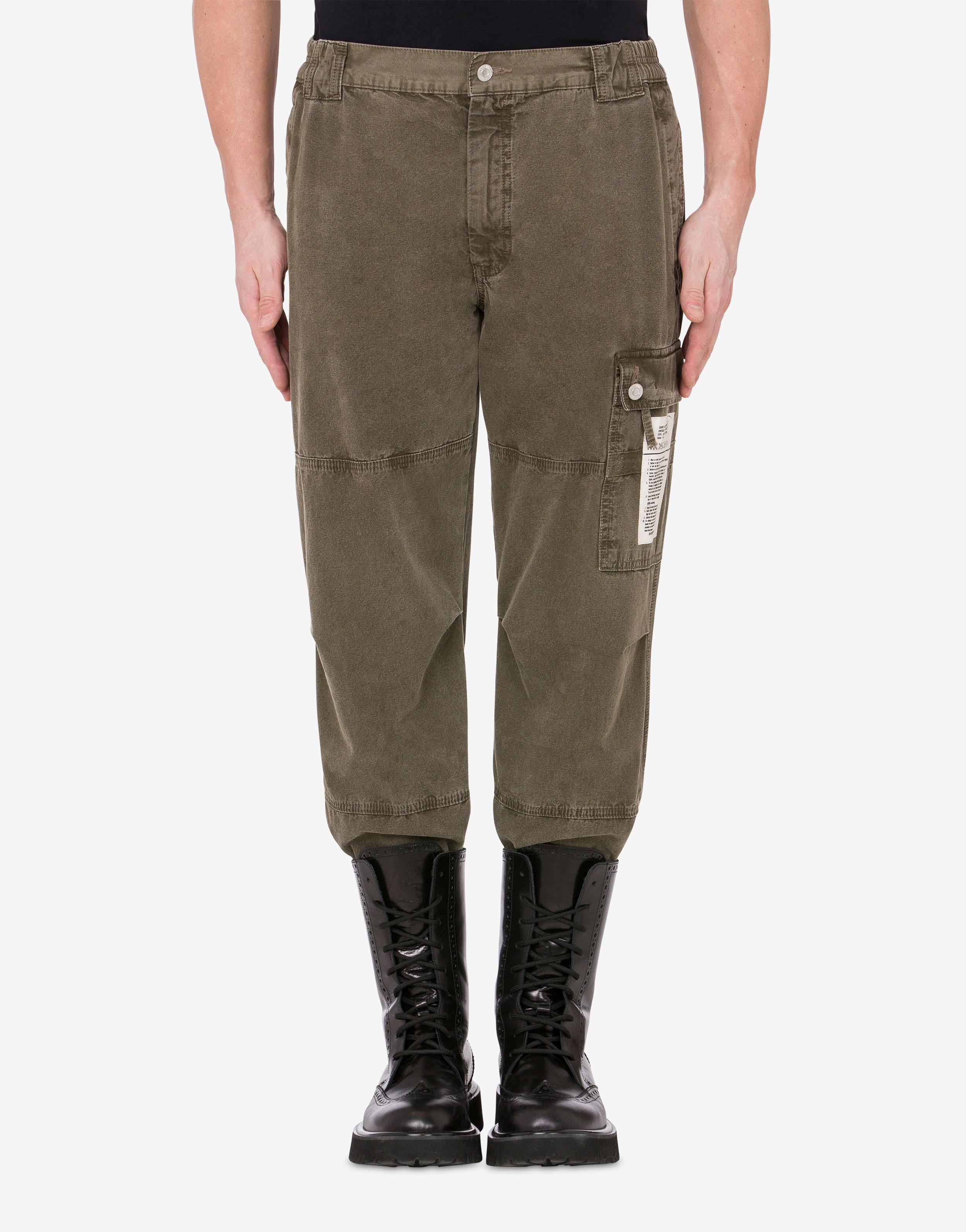 MILITARY LABEL CANVAS TROUSERS - 2