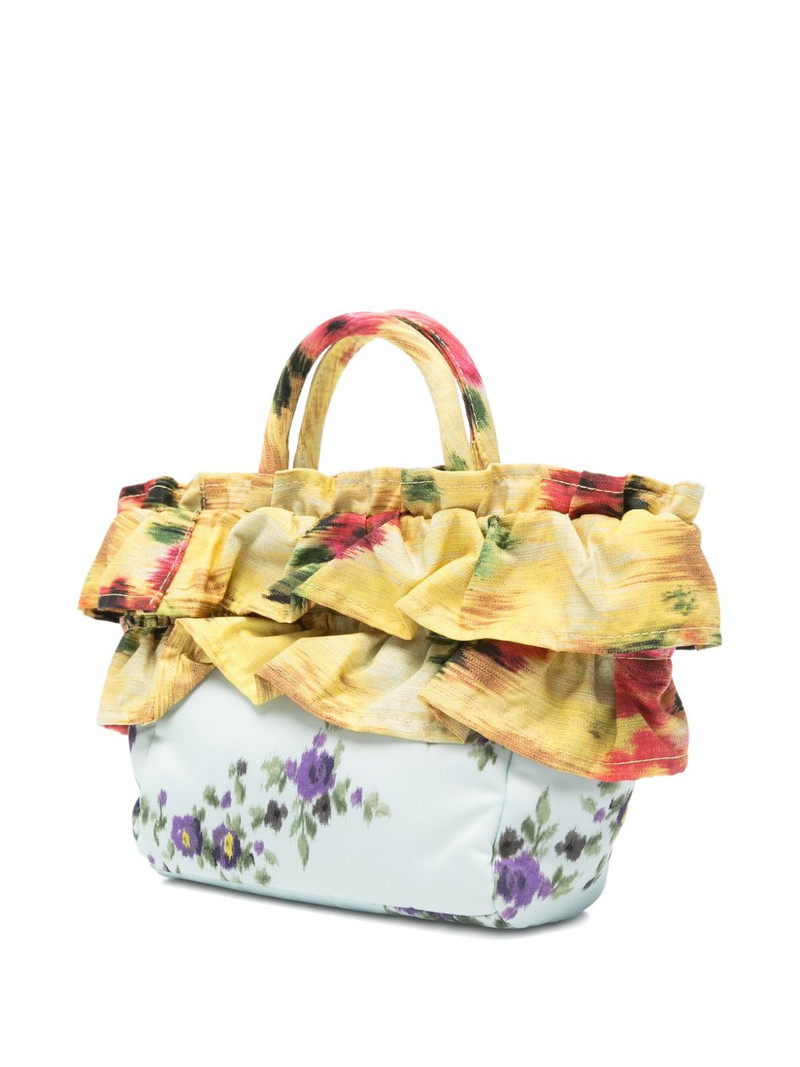 ruffled-trim tote bag 3