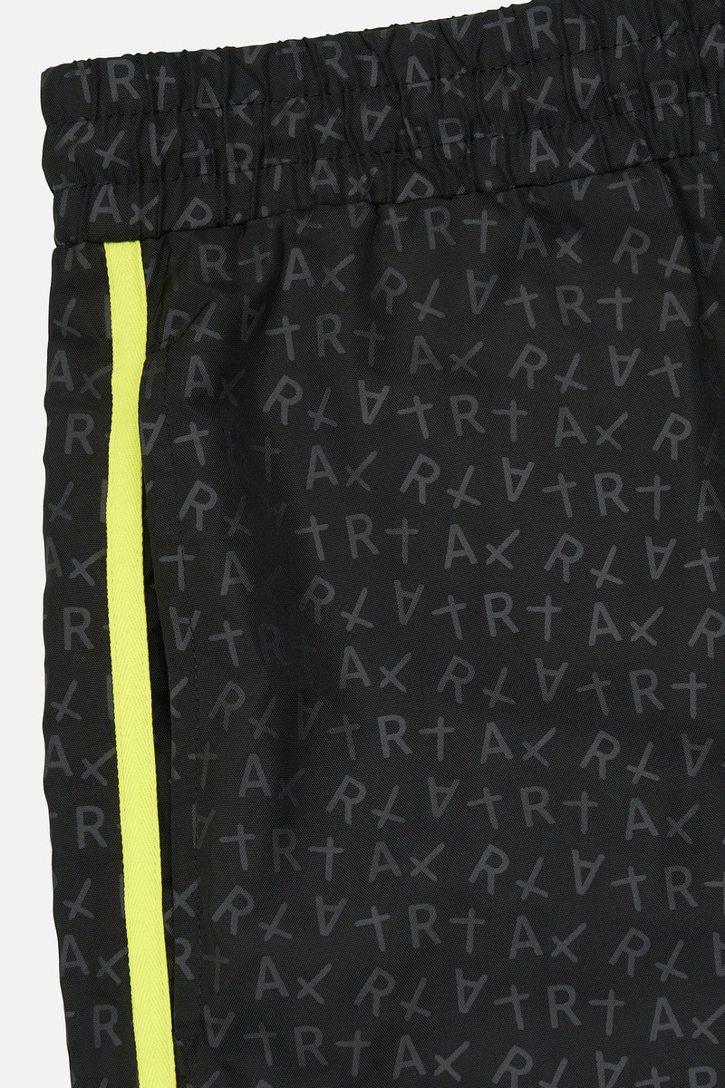HARVEY TRACK PANT | BLACK ALL OVER LOGO 4