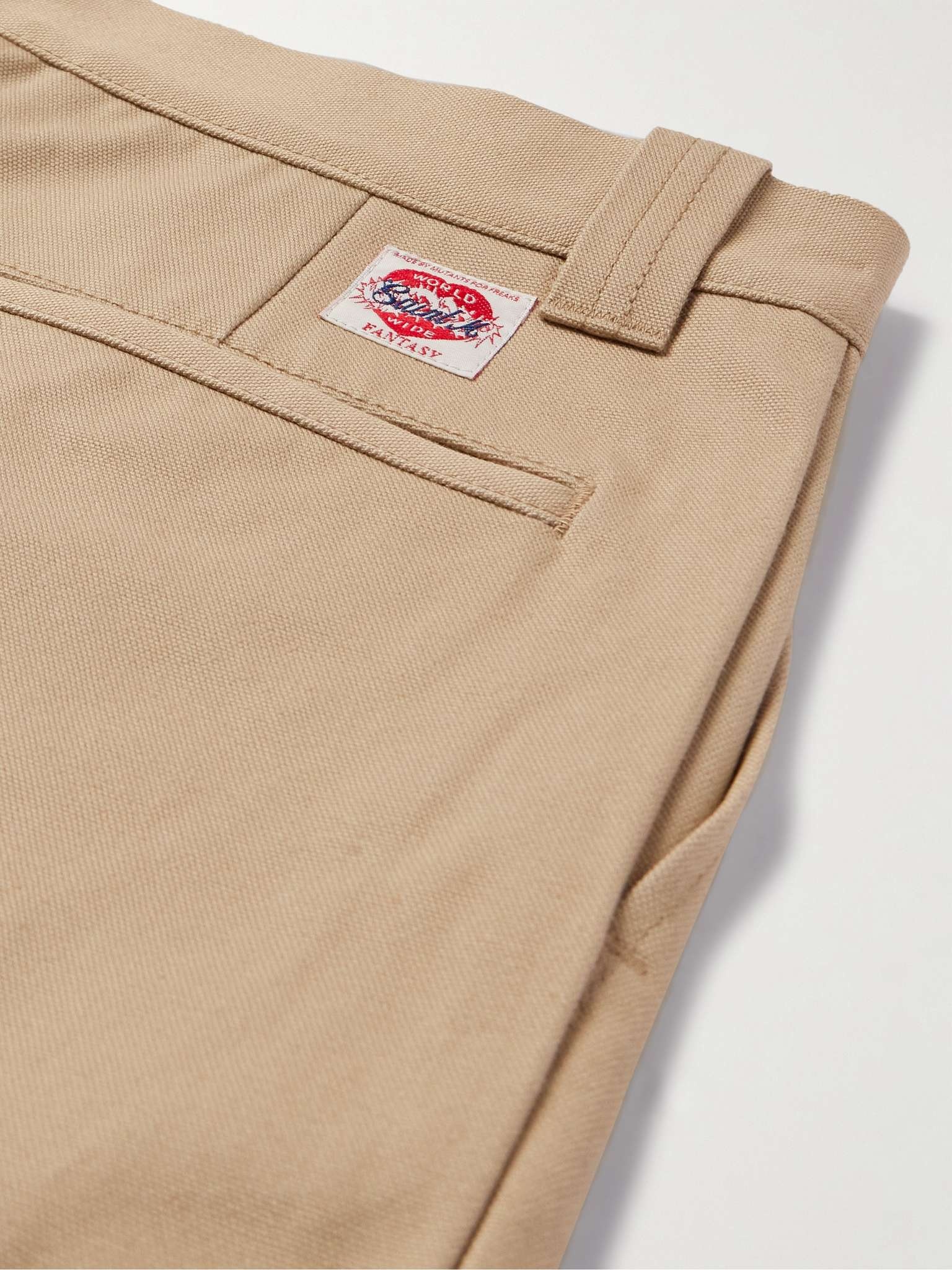 Straight-Leg Pleated Cotton-Canvas Trousers - 5