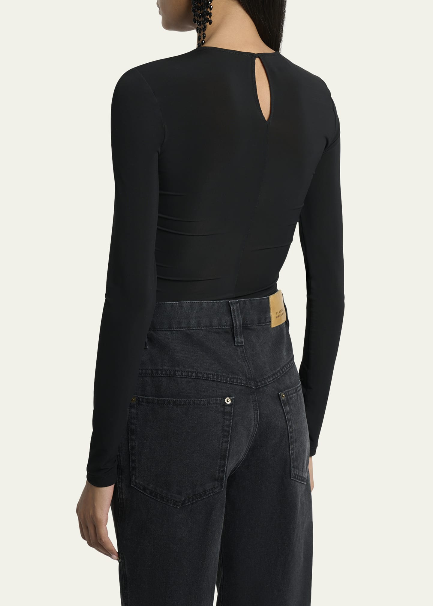 Gladice Bow Cutout Jersey Top - 3