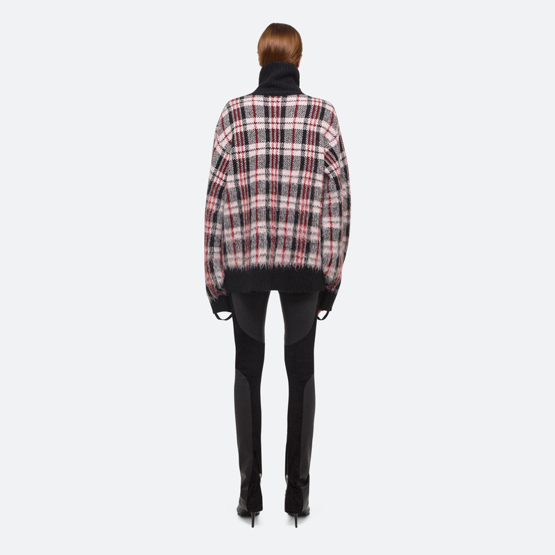 BRUSHED PLAID TURTLENECK SWEATER 9