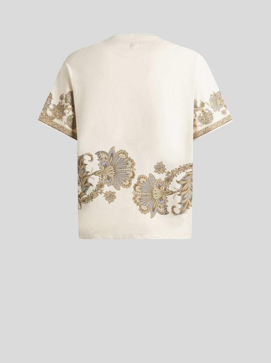 COTTON T-SHIRT WITH PLACED PRINT - 5