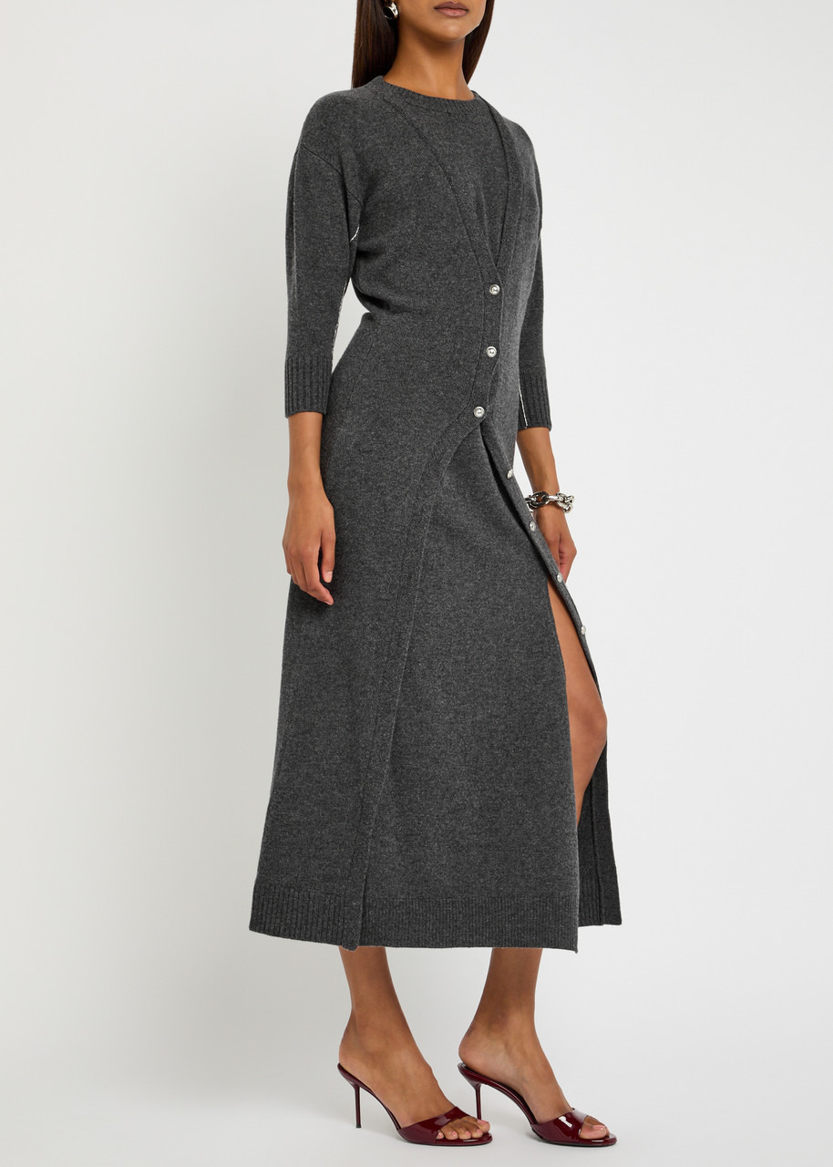 Rabanne Wool and Cashmere-blend Midi Jumper Dress - 2