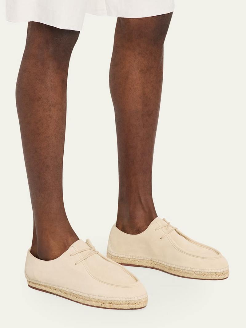 Loro Piana Men's George Walk Suede Espadrilles outlook