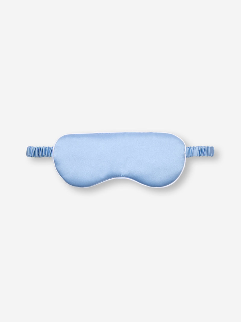 Silk Eye Mask Bailey Cloud Blue 1