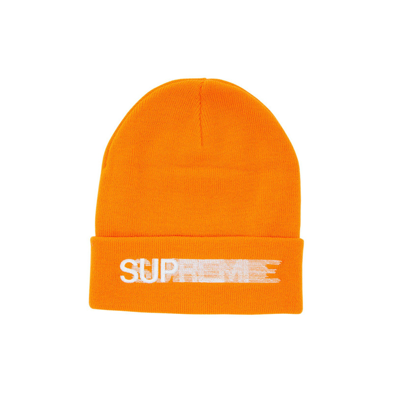 Supreme Motion Logo Beanie 'Orange' - 1