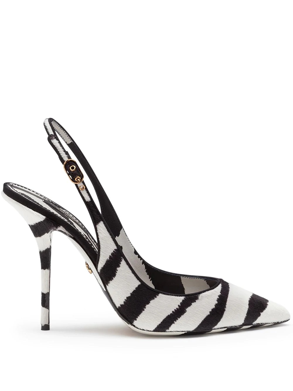 zebra-print slingback pumps - 1