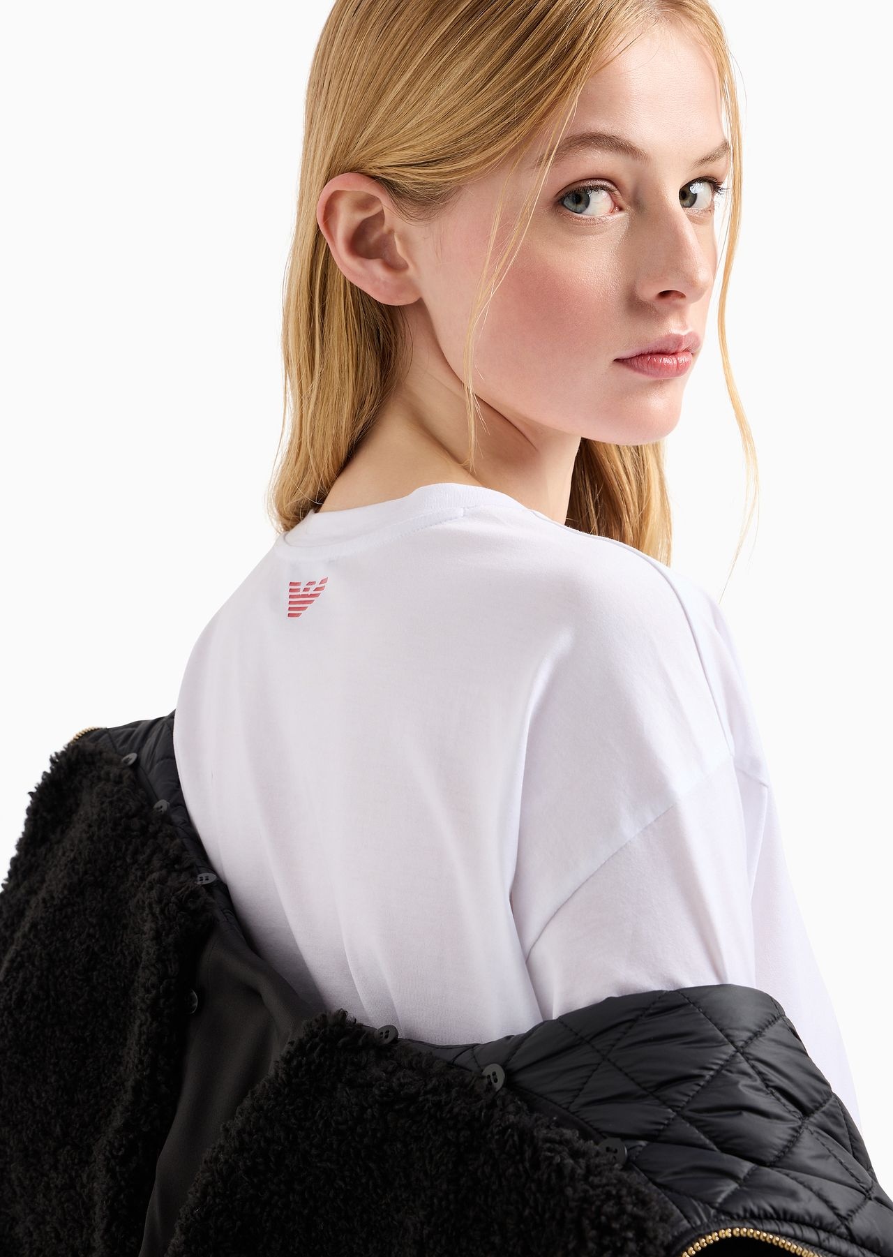 mercerised-jersey T-shirt with dragon print - 5