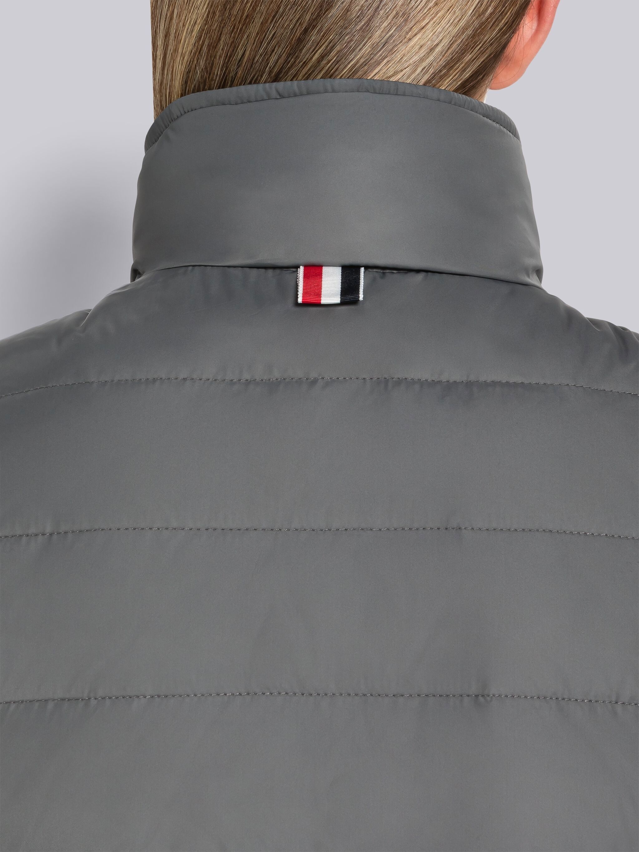 Poly Twill 4-Bar Funnel Neck Down Vest - 5
