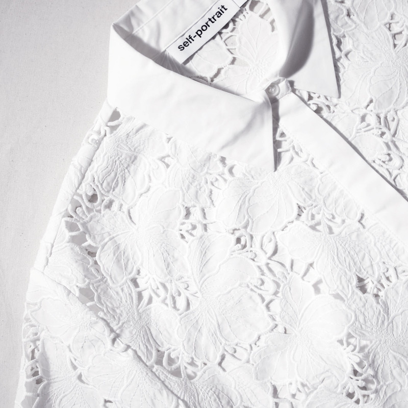 White Cotton Lace Long Top 4