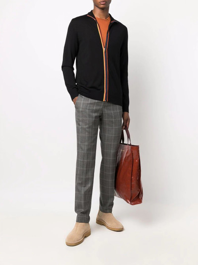 Paul Smith stripe-trim cardigan outlook