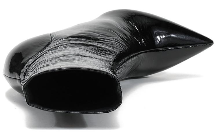 (WMNS) PRADA 90mm Patent Leather Effect Ankle Boots 'Black' 1T003M_3LBK_F0002_F_B085 - 5