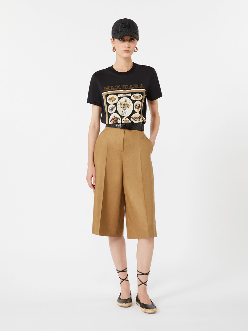 Max Mara SPADINO Cotton jersey T-shirt - BLACK outlook