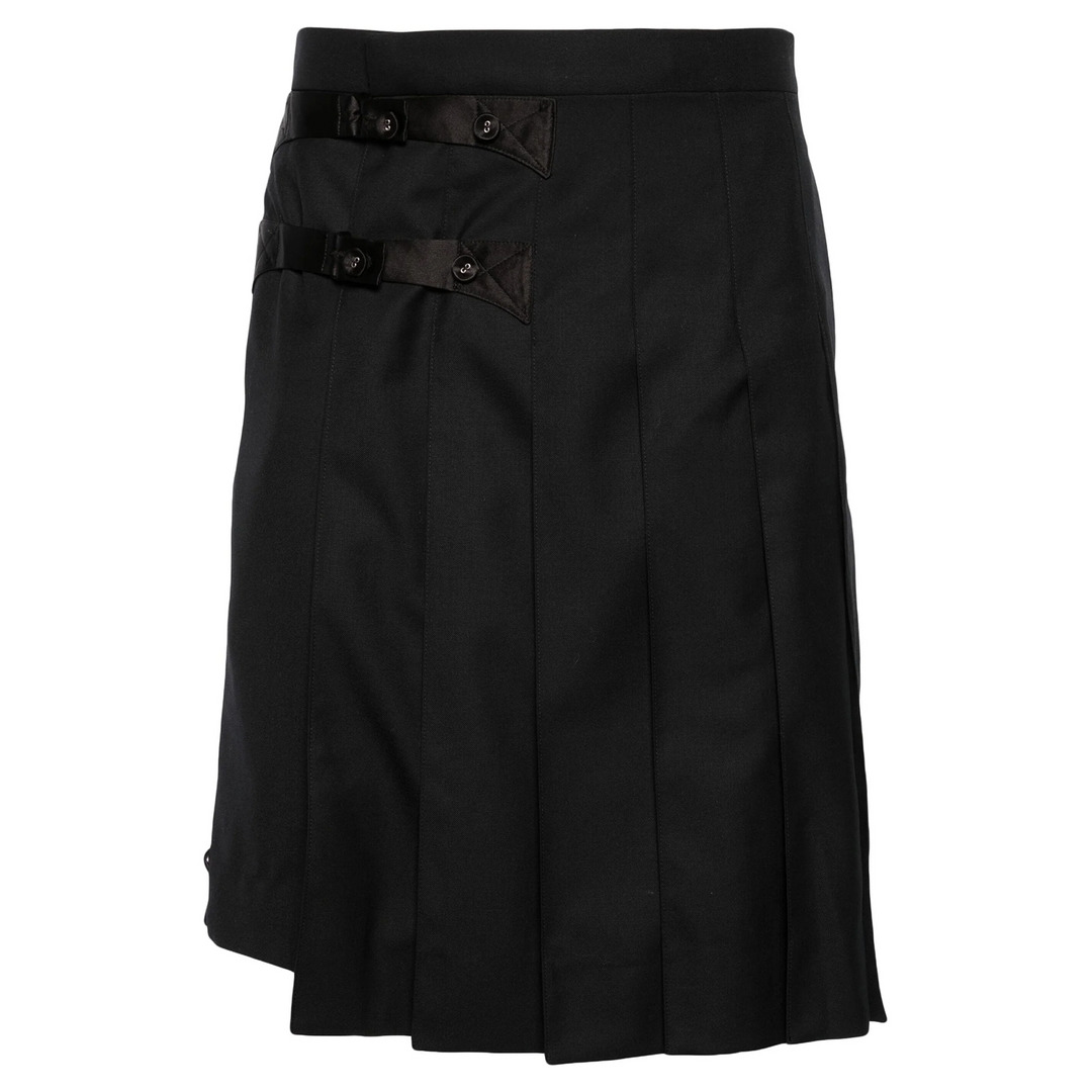 Twill Wool Backstrap Skort - 1