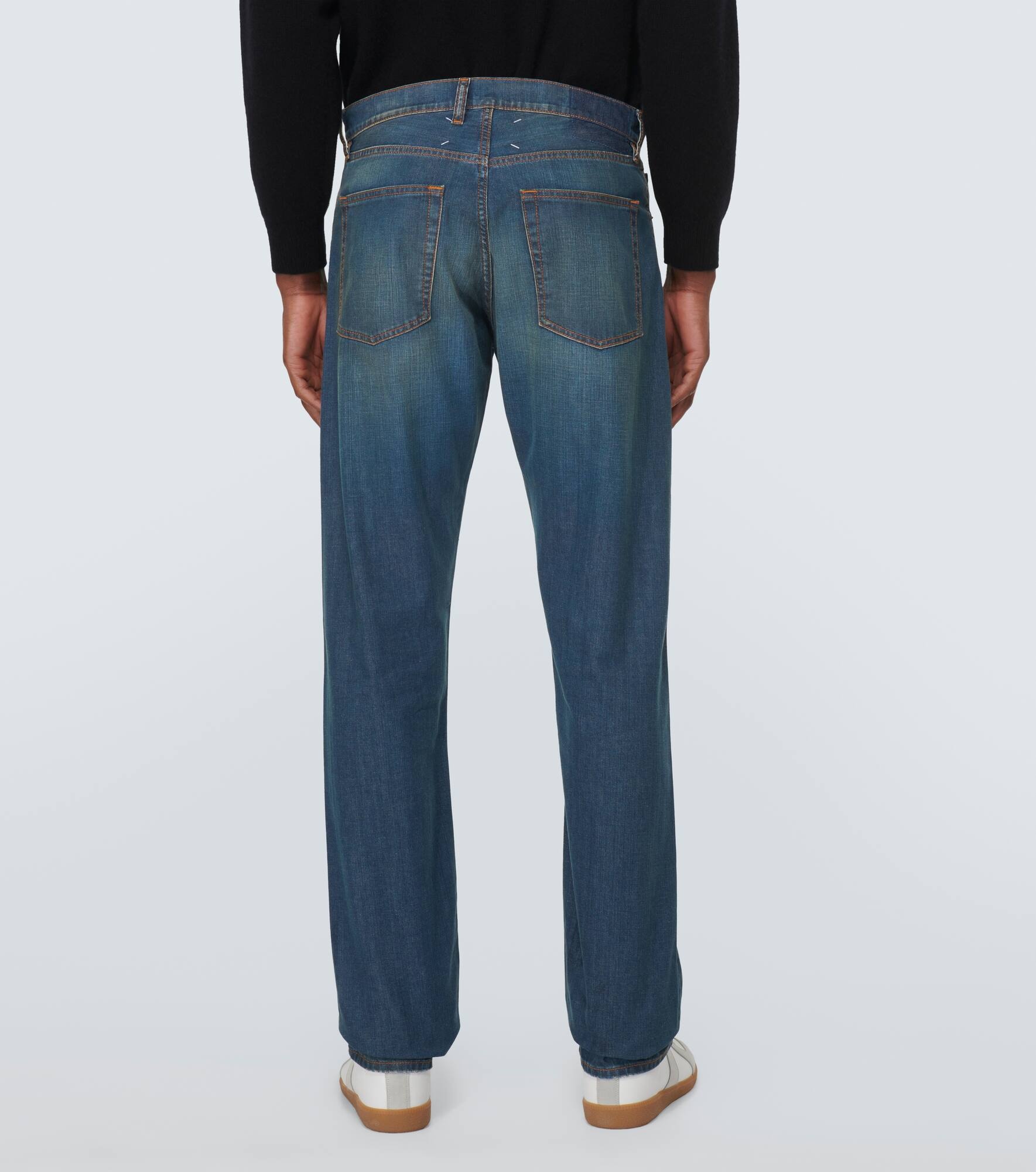 Mid-rise straight jeans - 4