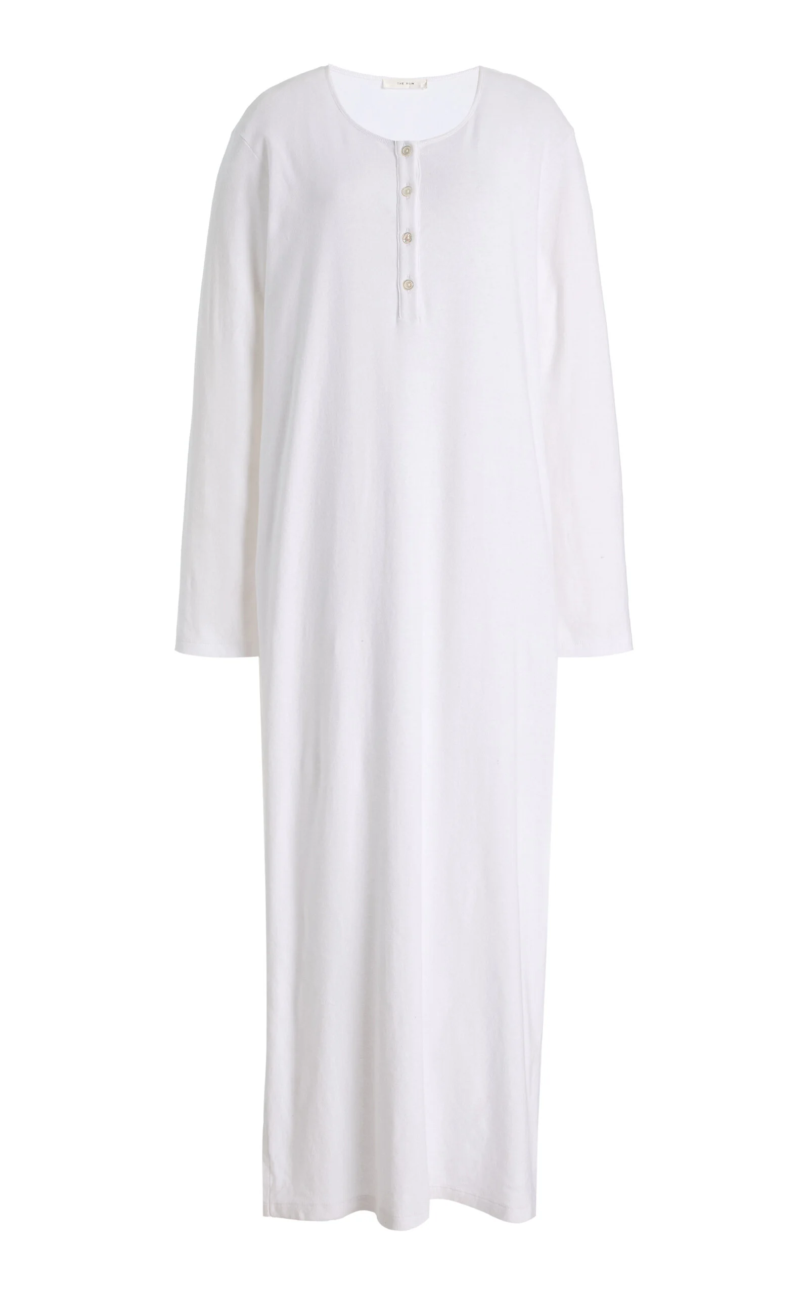 Latoya Cotton-Jersey Maxi Dress white - 1