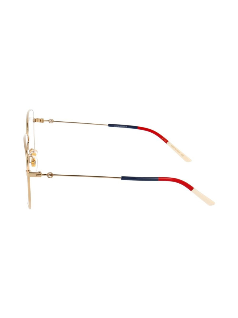 Web detail hexagonal-frame glasses 3