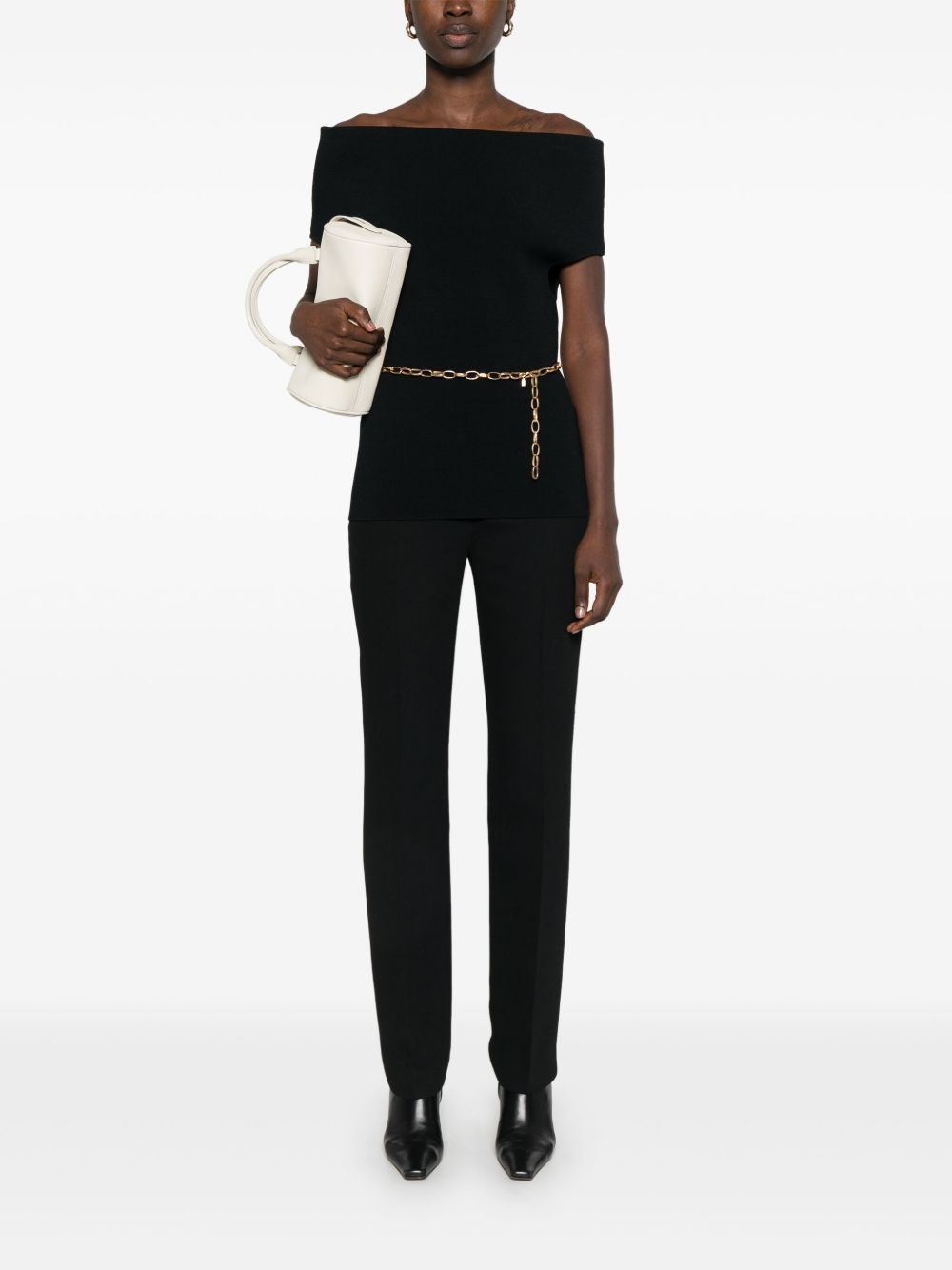 low-rise stovepipe trousers - 2