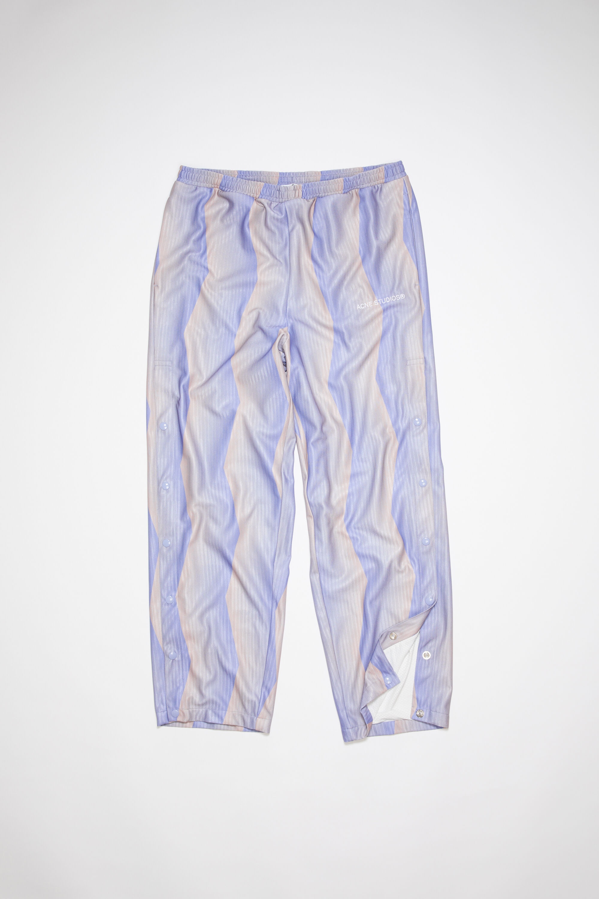 Print trousers - Blue/beige - 1