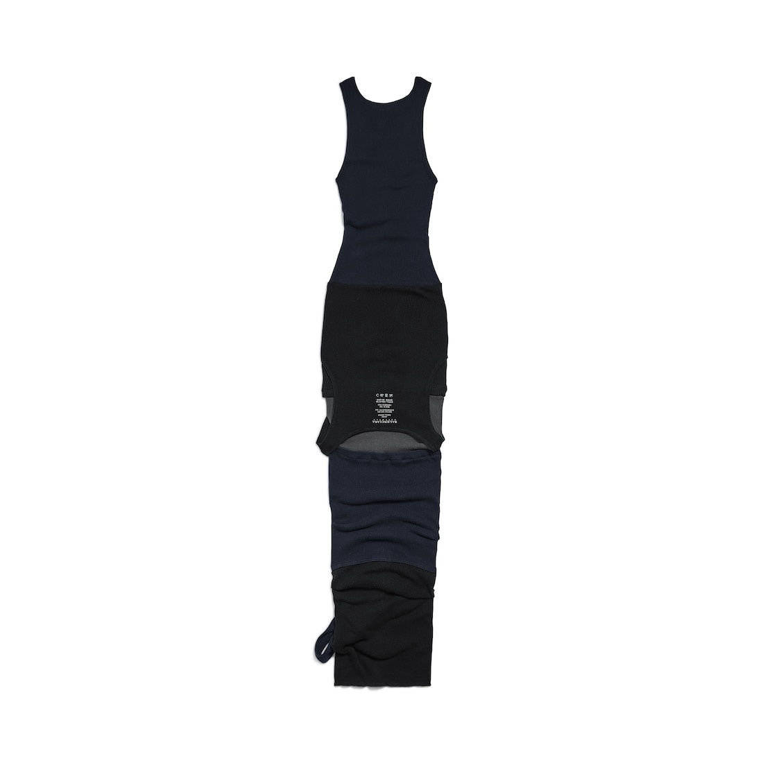 Women's Upside Down Dress in Black/navy/grey - 6