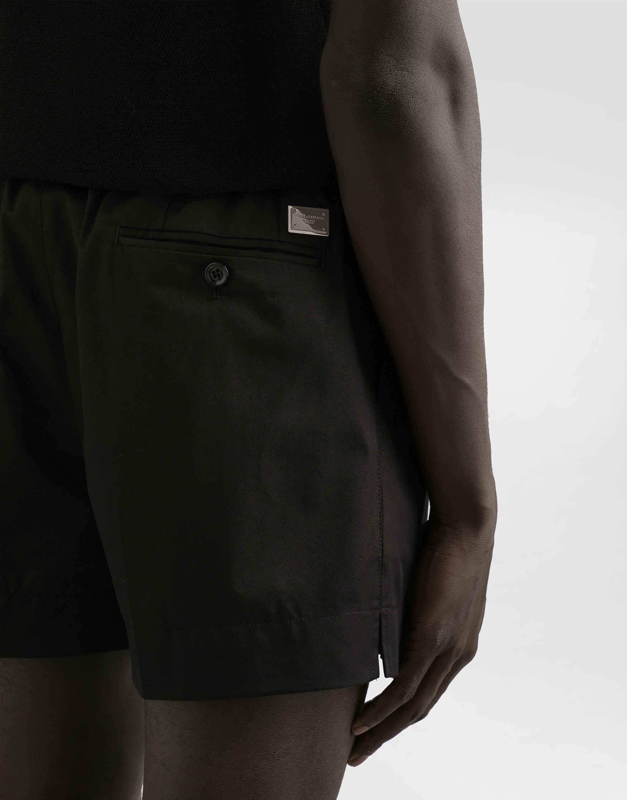 Cotton gabardine shorts - 5