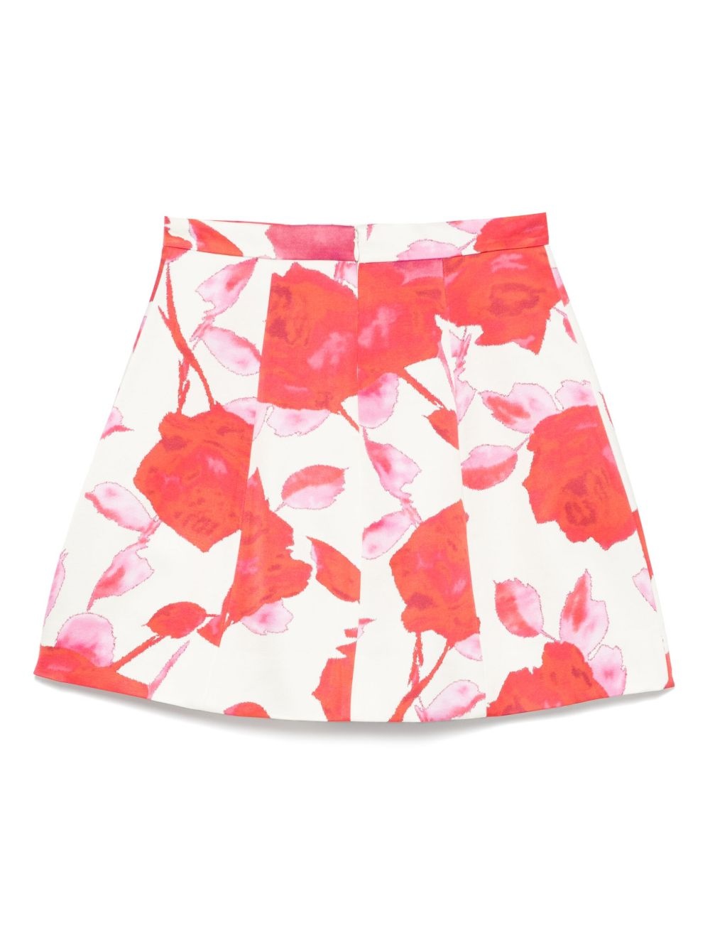 floral-print mini skirt - 2