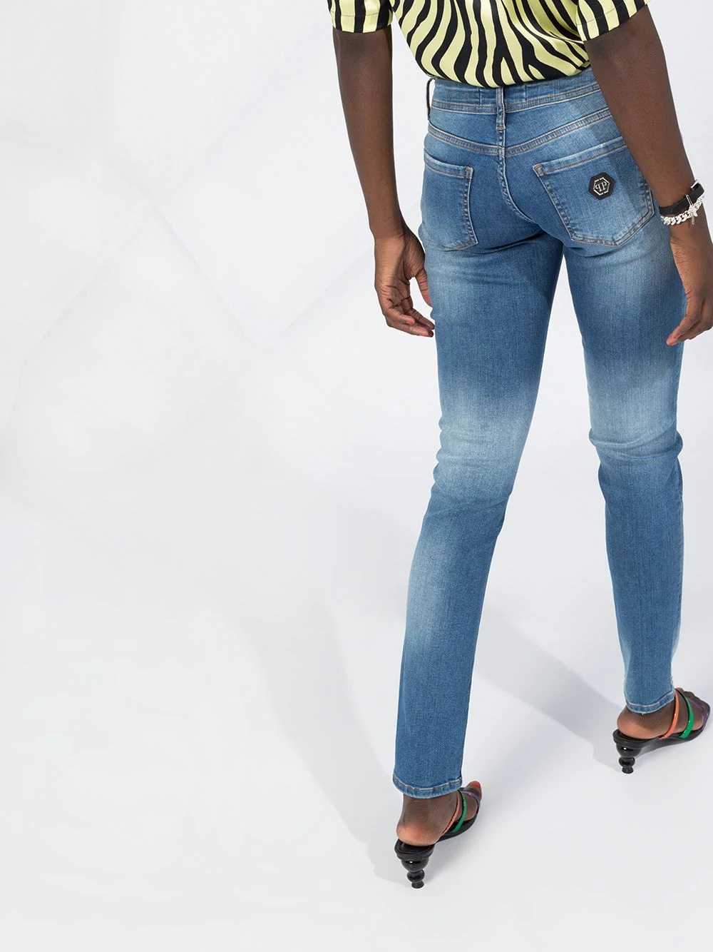 high rise slim-fit jeans - 3