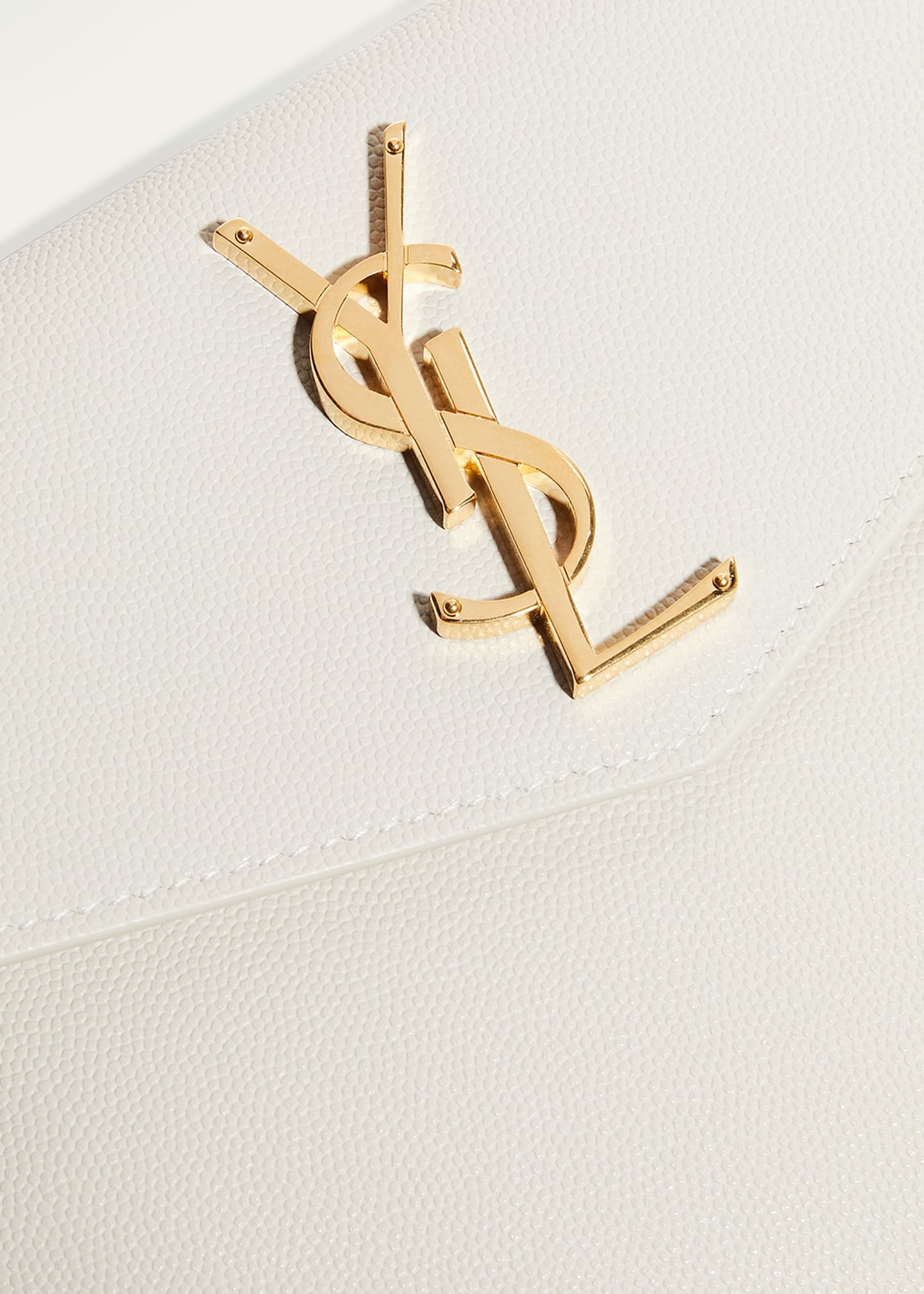 Uptown Medium YSL Monogram Grain de Poudre Pouch Bag - 6