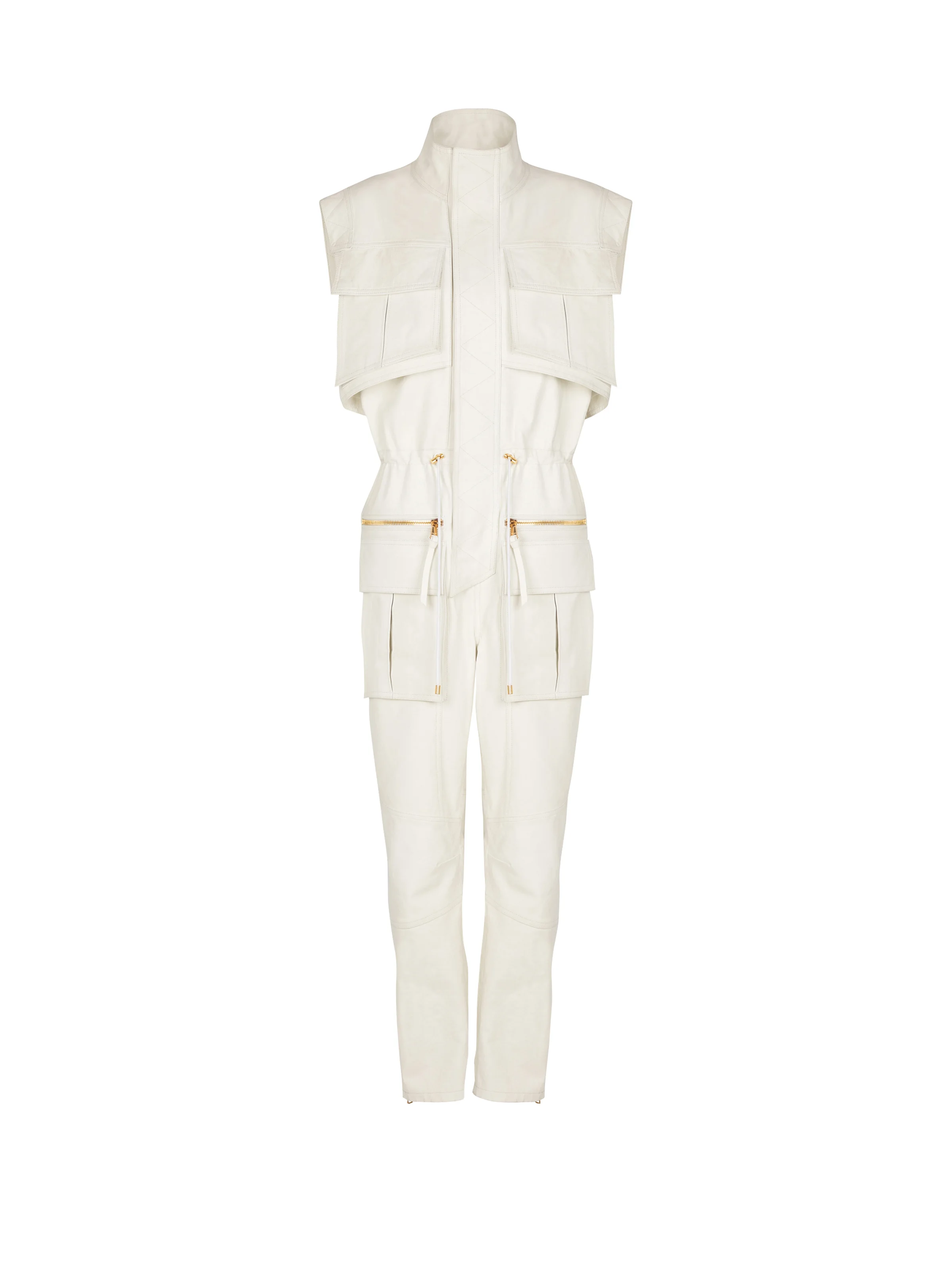 Sleeveless lambskin jumpsuit - 1