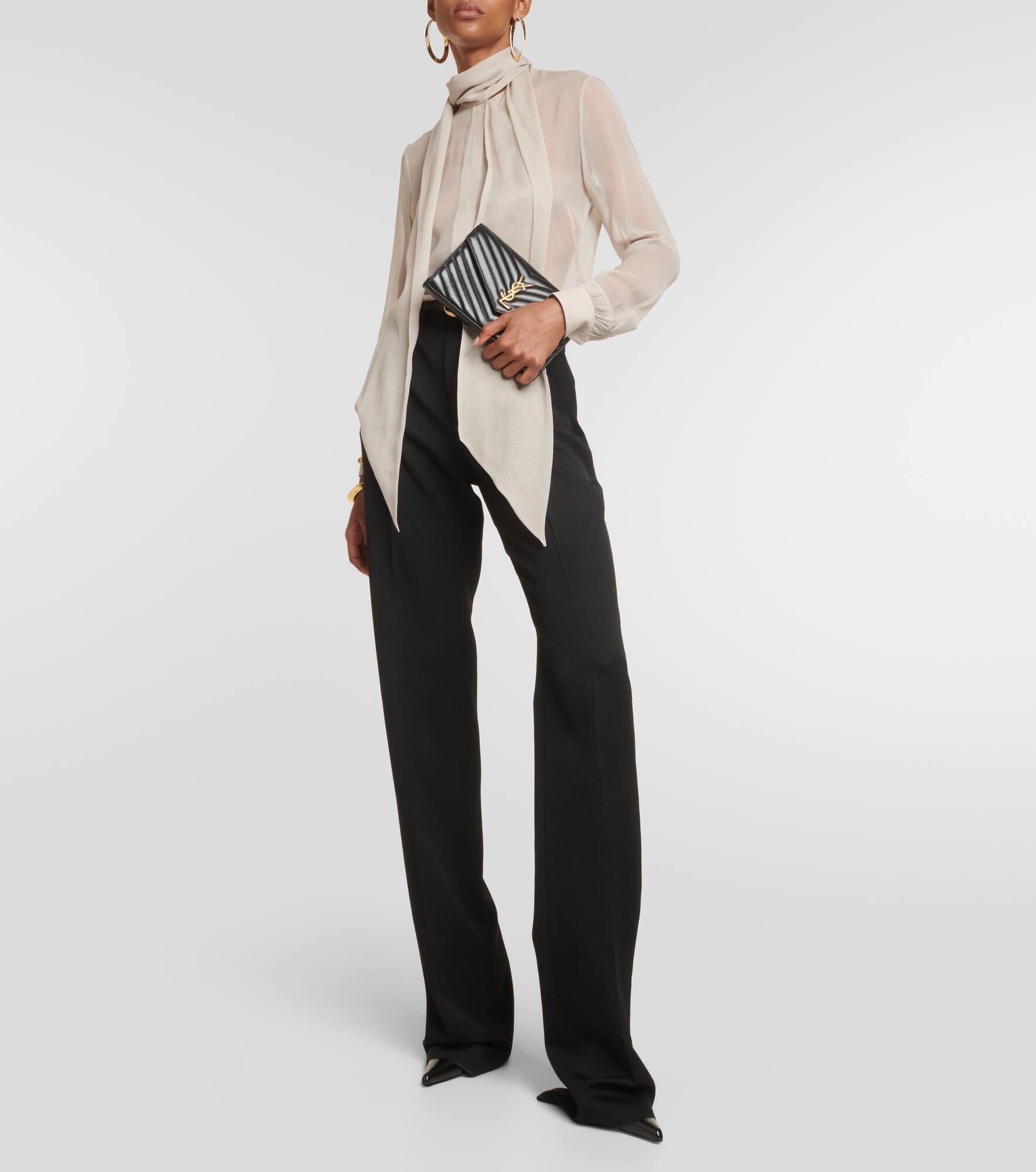 Cassandre matelassé leather wallet on chain - 5