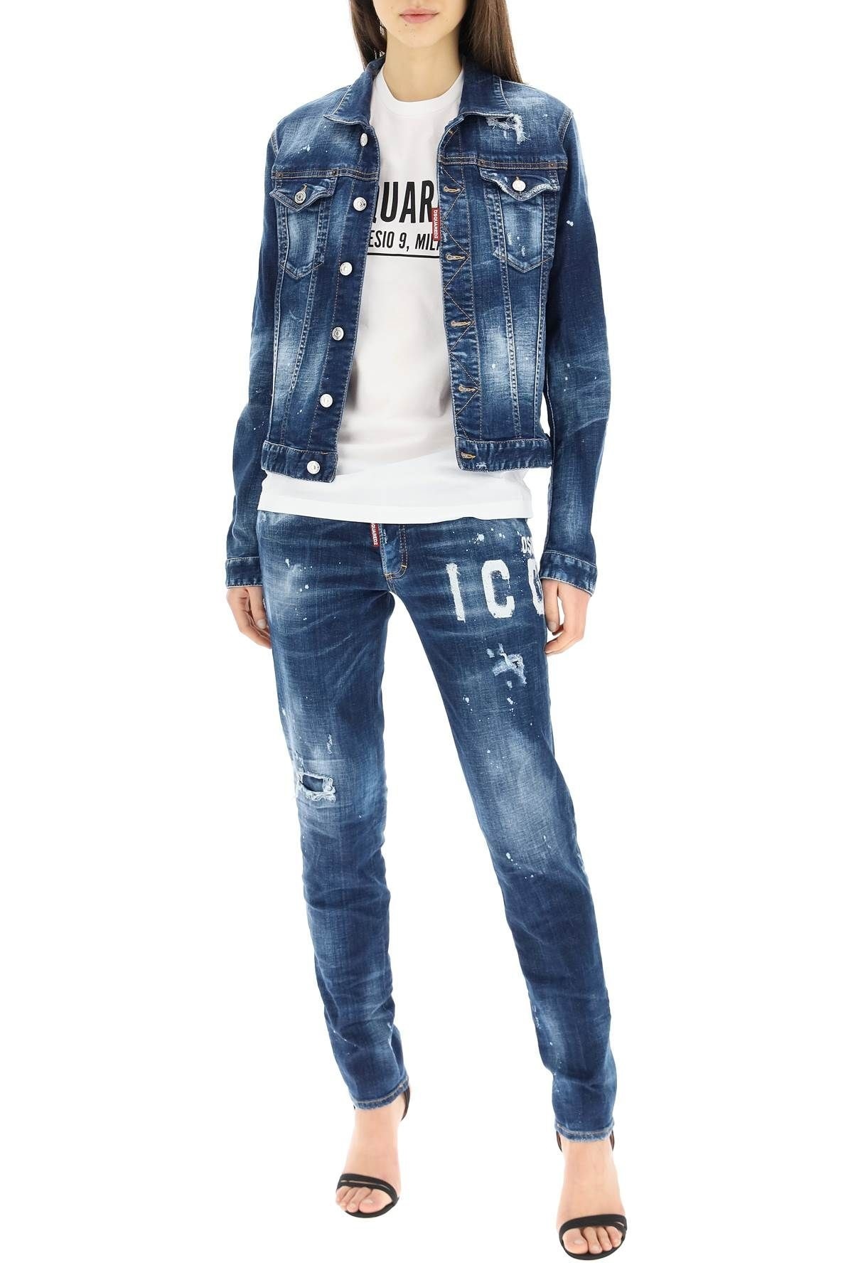 'ICON' PRINT JENNIFER  JEANS - 2