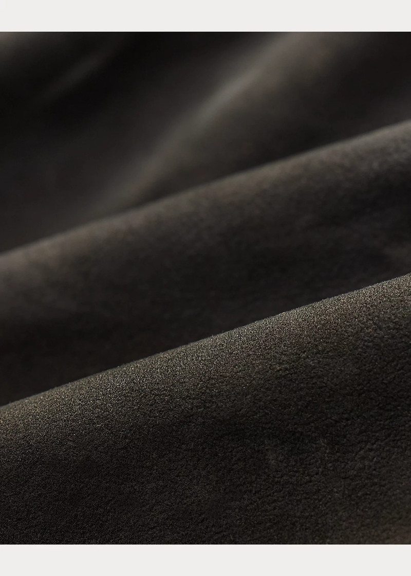 Leather-Trim Suede Jacket 6
