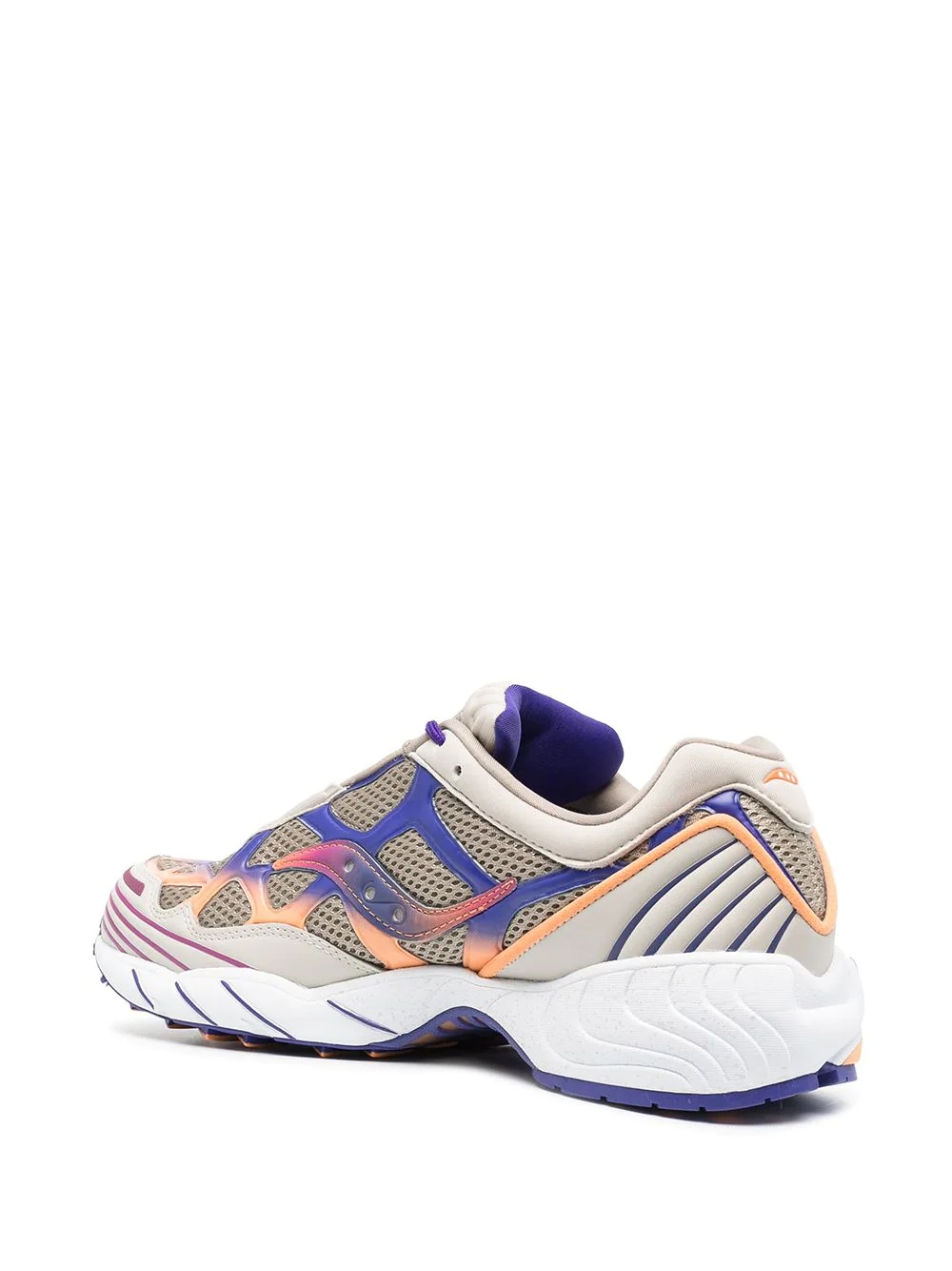 wave-panelled low-top trainers - 3