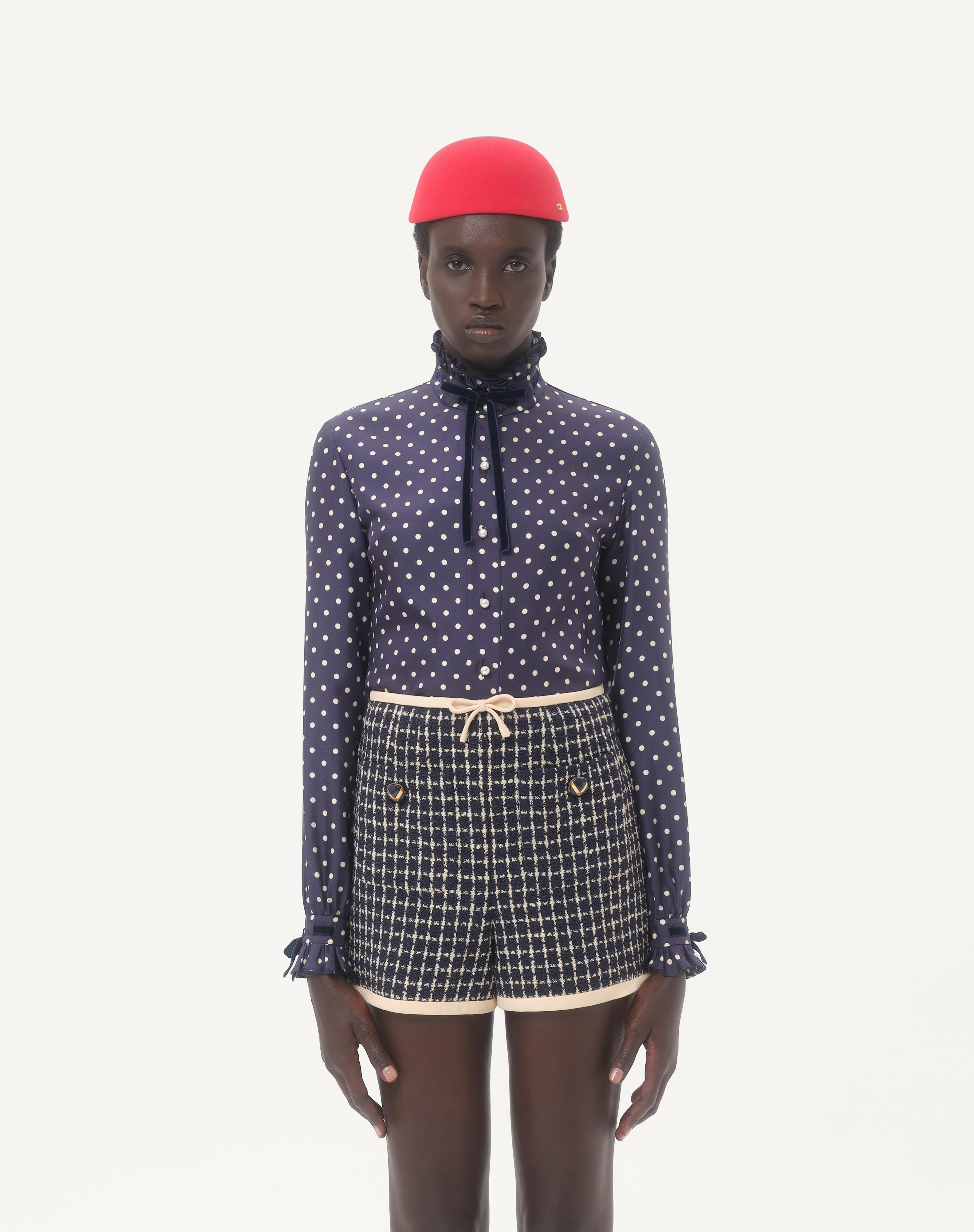 TWILL SHIRT WITH PLUS DE POIS PRINT - 4