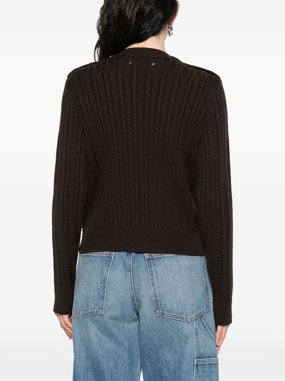 cable-knit sweater - 4