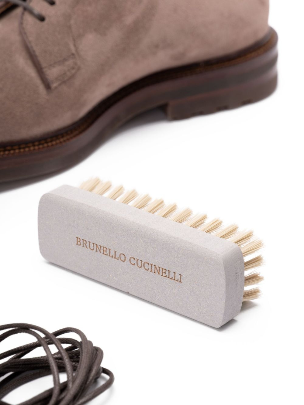 Suede Leather Lace-Up Shoes - 4